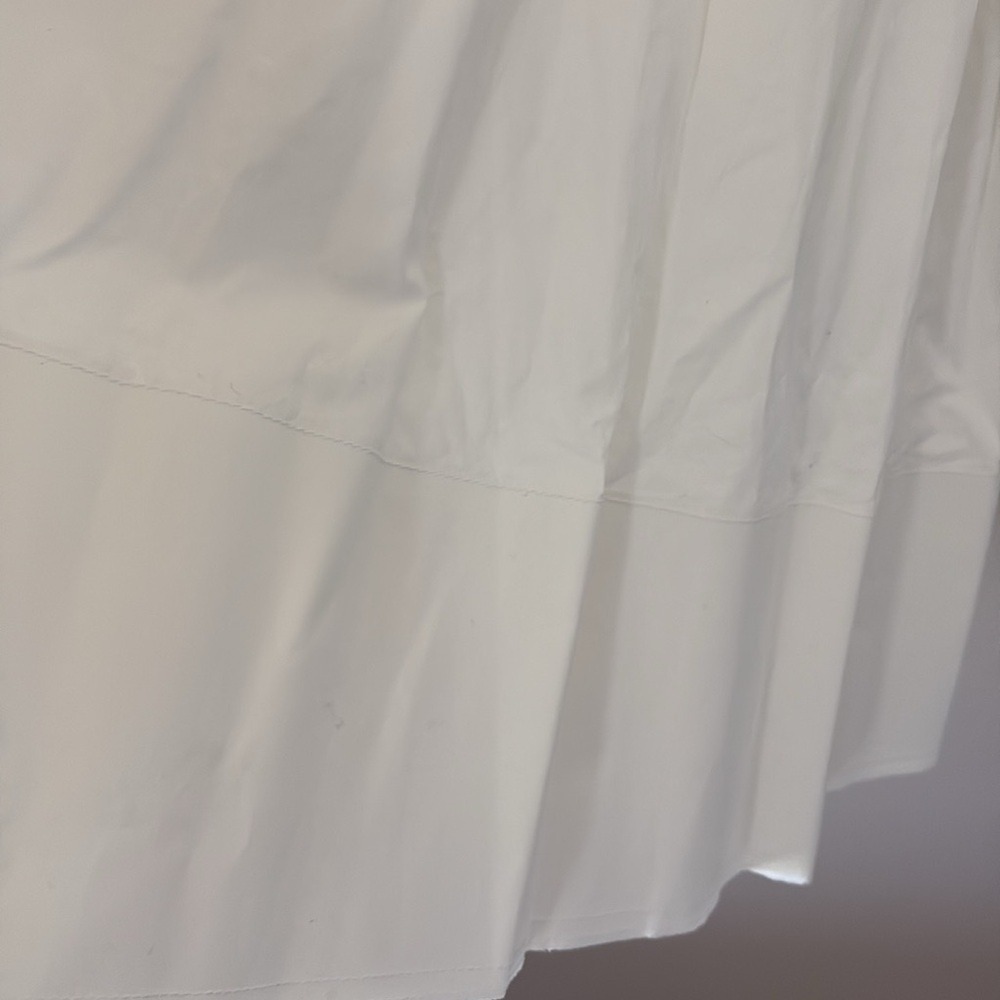 J. Crew Fit-and-flare mini dress cotton poplin structured flare hem white size 4 - Picture 8 of 14